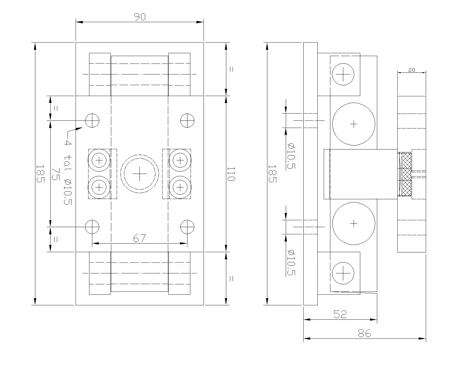 Tank weigh drawing