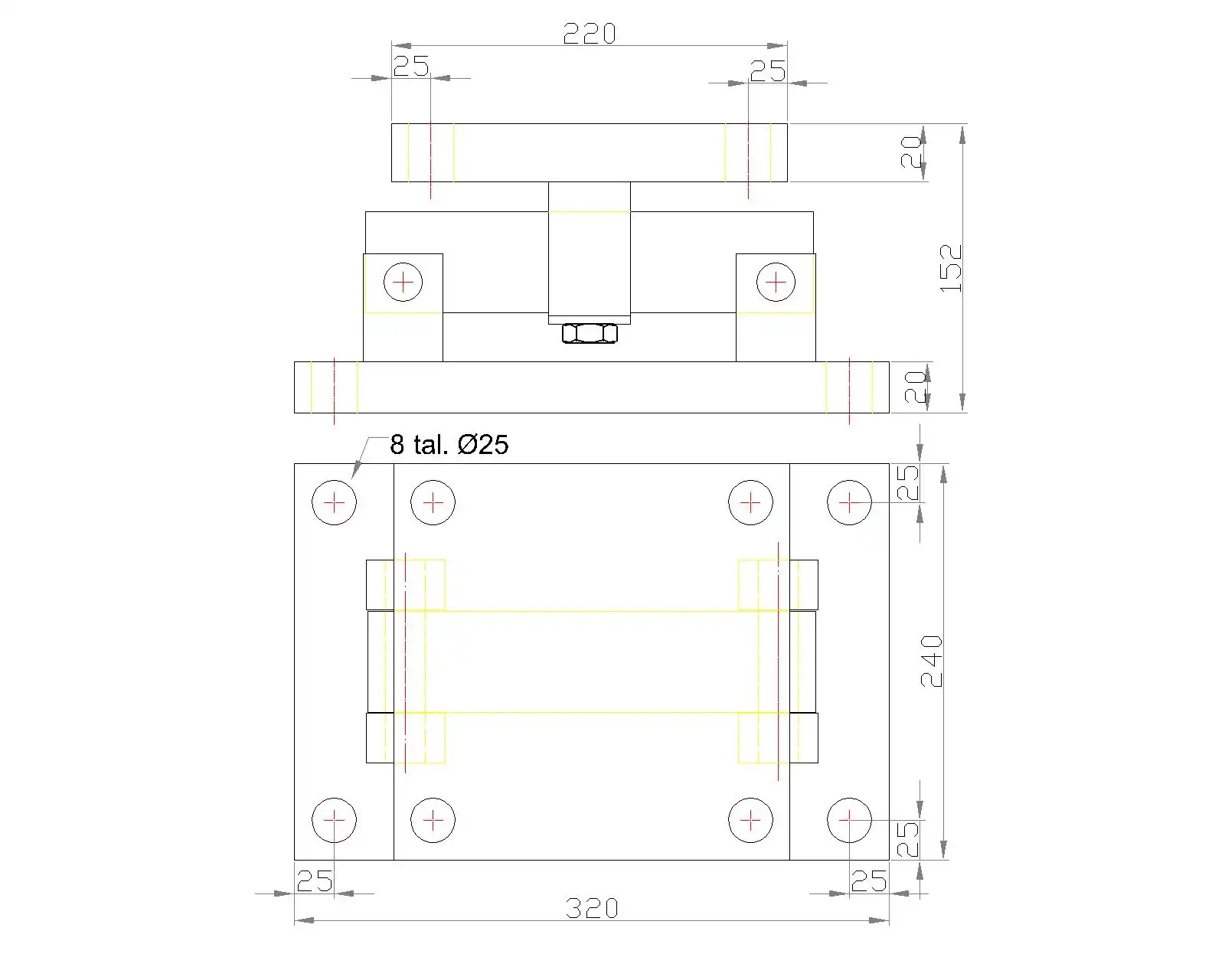 Tank weigh 30-50 drawing